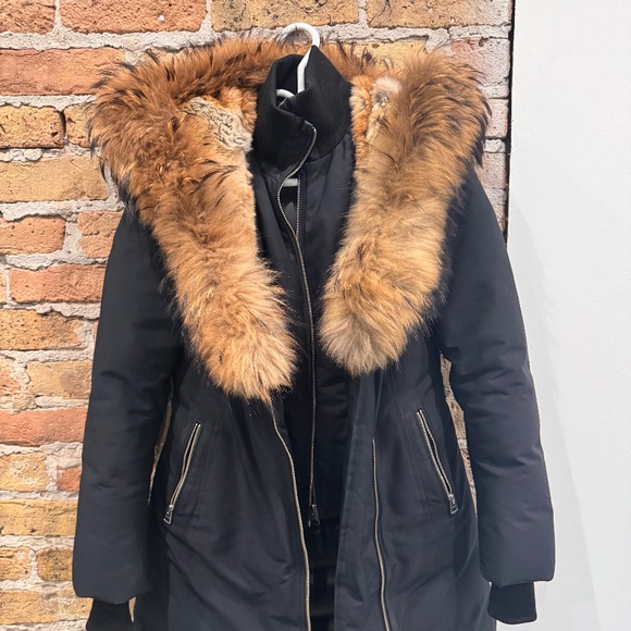 Mackage TRISH parka coat with natural fur Signature Mackage Collar